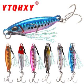 Sea เหยื่อตกปลาโลหะแข็ง 6 สี 5 ซม. 6.5 ซม. 16 กรัม 32 กรัม พร้อมตะขอเหล็ก 3D ป้องกันการกัดกร่อน สําหรับตกปลา