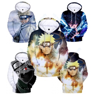 เสื้อแจ็กเก็ตกันหนาว มีฮู้ด ลายการ์ตูนนารูโตะ Hokage Ninjia Kakashi Hatake สําหรับเด็กผู้ชาย และเด็กผู้หญิง