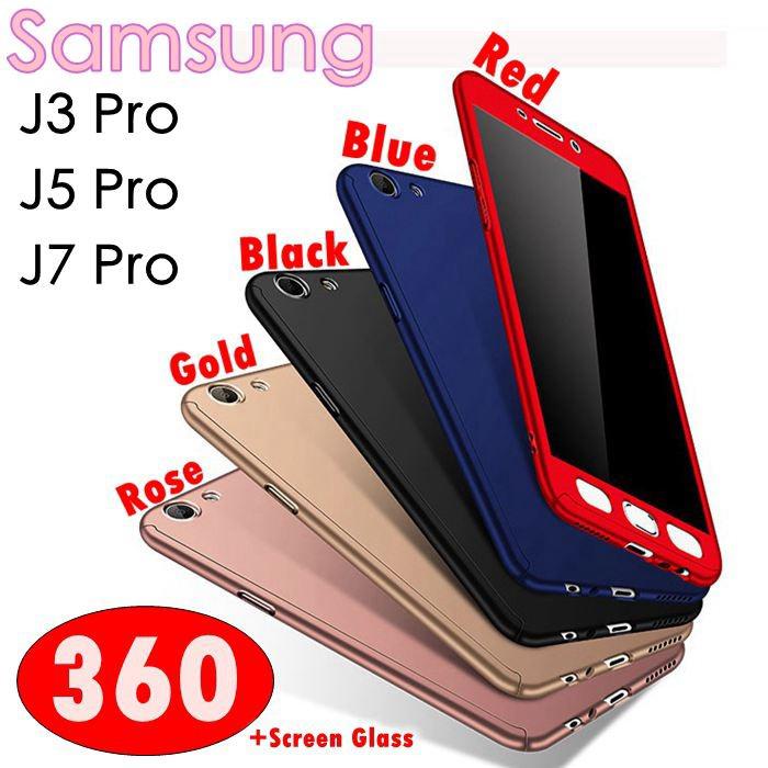 เคสโทรศัพท์มือถือแบบเต็ม 360 สําหรับ samsung j 3 pro j 5 pro