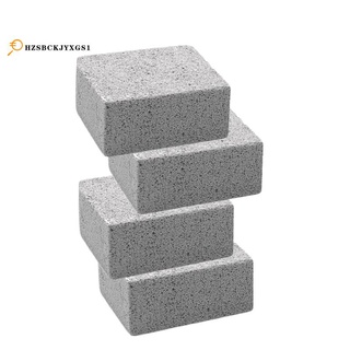 4 Pack Grill Griddle Cleaning Brick Block,Kitchen Bathroom Cleaning Pumice Block, De-Scaling Cleaning Stone for Removing Stains BBQ Cleaning