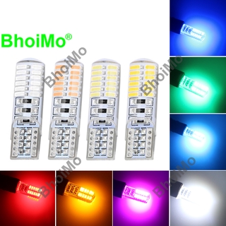 Bhoimo หลอดไฟ LED 24 Smd T10 กันน้ำ สําหรับติดรถยนต์ รถจักรยานยนต์