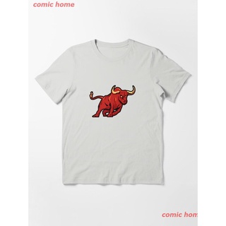 Tee New Angry Bull Essential T-Shirt เสื้อยืด ดพิมพ์ลาย ดผ้าเด้ง คอกลม cotton แฟชั่น discount Unisex