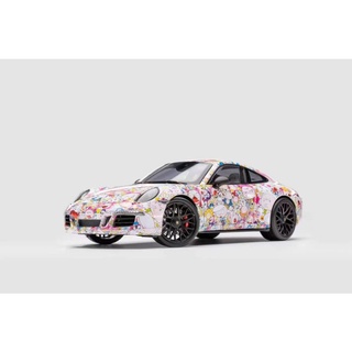 NSL Model 1/18 : Porsche 911 (991) Carrera GTS Coupe Kaikai &amp; Kiki Dazzling Circus Murakami