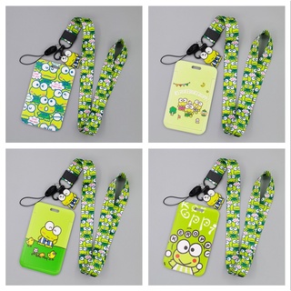 【พร้อมส่ง! ! ! ! ! ! ! ! ! 】กระเป๋าใส่บัตรประจําตัว บัตรประชาชน ลายกบ Sanrio ใช้งานง่าย ซองใส่บัตร สายคล้องบัตร ป้ายห้อยคอ กระเป๋าใส่เหรียญ