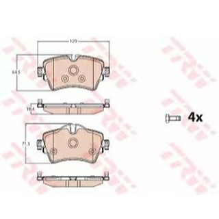 Girling ผ้าเบรคหน้า อีซูซุ ISUZU 6108709-1/T TFR TFR อะไหล่ISUZU ,อะไหล่TFR