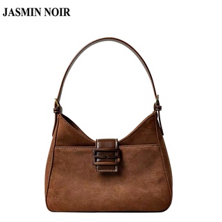 JASMIN NOIR Velvet Womens Shoulder Bag Retro Lock Handbag Small Square Sling Bag