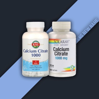 Calcium Citrate ( แคลเซียม ซิเทรต ) ชนิดเม็ด Century, Solaray, KAL