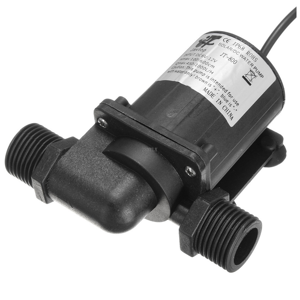 JT-750D DC 12V Water Pump Brushless Motor Pump 1/2'' 5/8'' Thread Max 7M 900L/H Ultra-quiet Car Wash