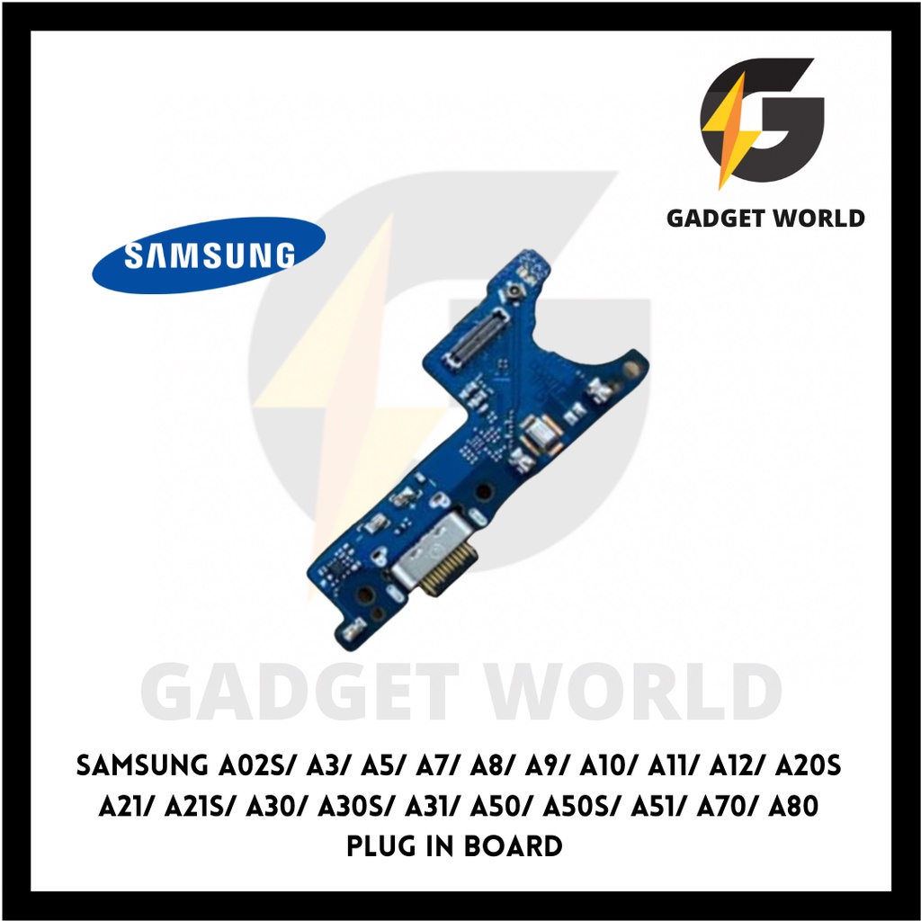 Gadget WORLD ปลั๊กอินบอร์ด สําหรับ Samsung A02s A3 A5 A7 A8 A9 A10 A11 A12 A20s A21 A21s A30 A30s A31 A50 A50s A51 A70 A80