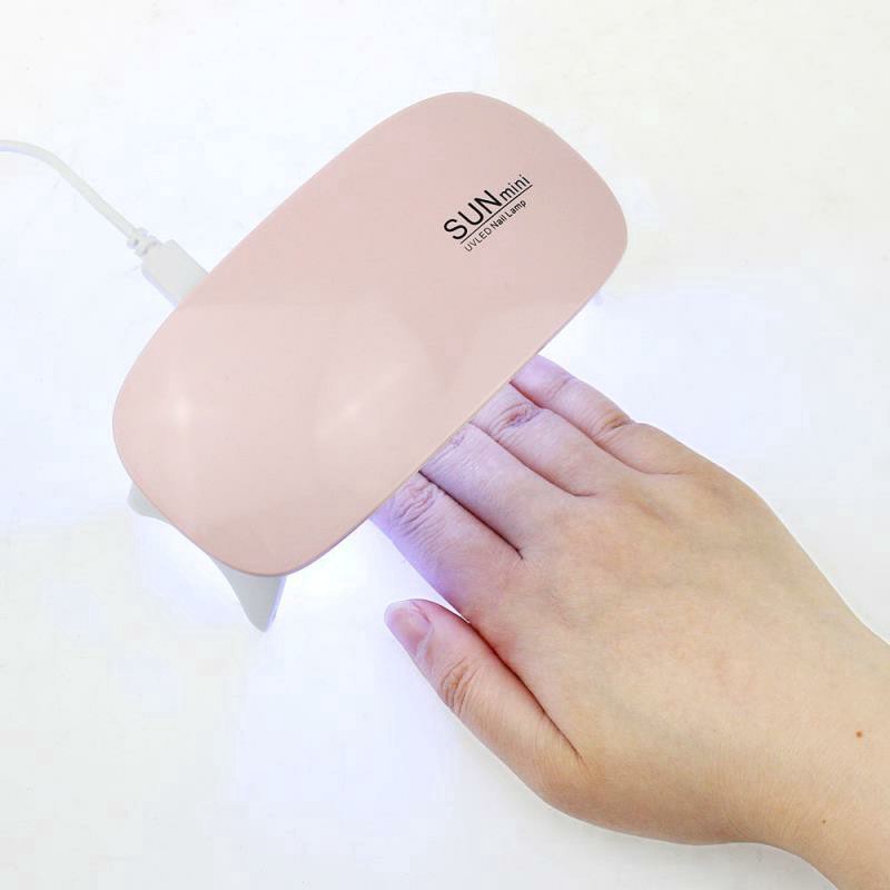 พร้อมส่ง โคมไฟเป่าเล็บเจล UV LED 3 ดวง ขนาดเล็ก พกพาง่าย ชาร์จ USB สําหรับตกแต่งเล็บ