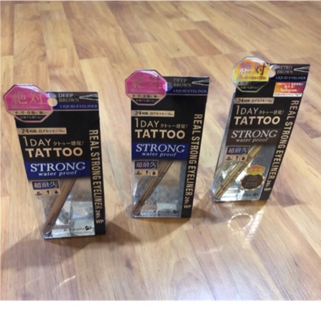 ของแท้ซื้อจากญี่ปุ่น  ✨1 Day Tattoo strong water proof eyeliner