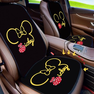 [การจัดส่งด่วน] 🚕Car seat cushion ice silk cool cushion cartoon car seat cushion universal car cushion seat cover