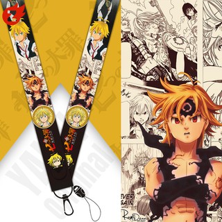 ✨The Seven Deadly Sins-Meliodas~ สายคล้องคอ เชือกเส้นเล็ก 1 ชิ้น สําหรับห้อยโทรศัพท์มือถือ กุญแจ สายคล้องคอ