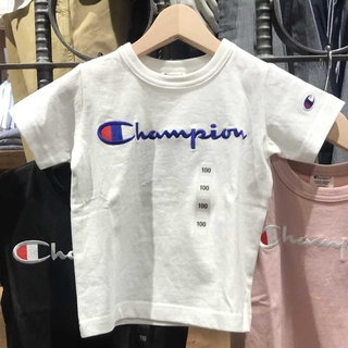 พร้อมส่ง เสื้อยืดแขนครึ่ง ผ้าฝ้ายแท้ ปักลาย Champion สีขาว สไตล์ตะวันตก แฟชั่นฤดูร้อน สําหรับเด็กผู้ชาย และผู้หญิง