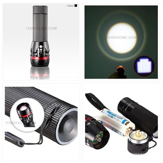 ไฟฉาย led 3 โหมด Zoomable 3 Modes LED Light 250 Lumens