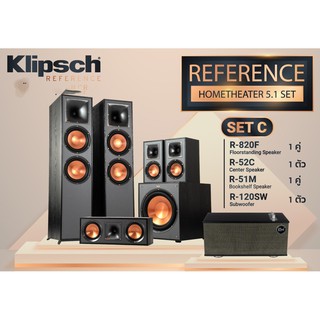 KLIPSCH REFERENCE SET HOMETHEATRE SET C ลดราคาพิเศษ แถม THE ONE II ถึง 31/05/64เท่านั้น