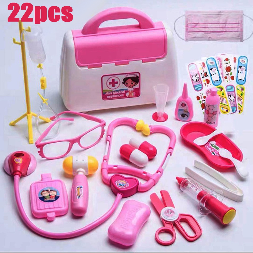 COD ชุดหมอเด็ก ชุดของเล่นหมอพยาบาลมีไฟ ชุดหมอฟัน คุณภาพสูง