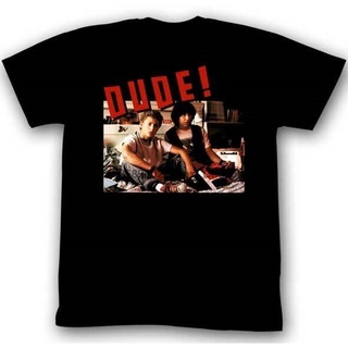 เสื้อยืดพิมพ์ลายแฟชั่น เสื้อยืด ลาย Bill &amp; Teds Adventure DUDE สําหรับผู้ใหญ่