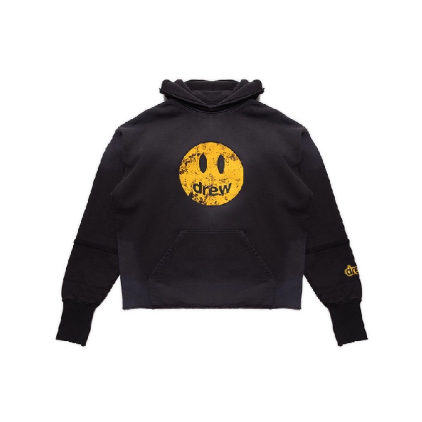 drew house deconstructed mascot hoodie (FADED BLACK)
