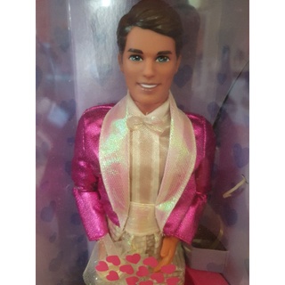 **กล่องไม่สวย** Vintage 1992 SECRET HEARTS KEN Barbie Doll 7988 กล่องไม่สวย #49#