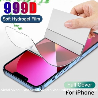 Protective Hydrogel Film For iPhone 13 12 11 Pro Max SE 2020 X Xr Xs Max iPhone 8 7 6 6s Plus (Not Glass) Fully Covers Hydrogel Film HD Waterproof Screen Protector Film