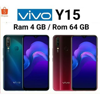 Vivo Y15 รุ่นใหม่ (Ram4+64) ประกันศูนย์ 1 ปี