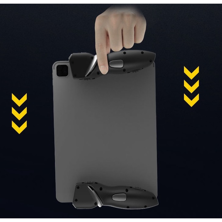 AK-PAD8K จอย PUBG ระบบไฟฟ้า 2 ข้าง (ซ้าย-ขวา) ยิงอัตโนมัติ ยิงรัวได้ สำหรับ ไอแพด แท็บเล็ต  PUBG Free Fire จอยเกมมือถือ