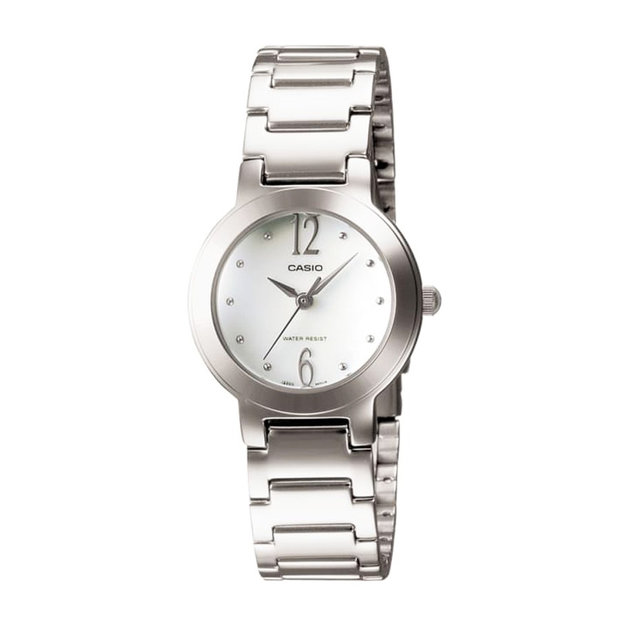 Casio Standard นาฬิกาข้อมือผู้หญิง สายสแตนเลส รุ่น  LTP-1191A,LTP-1191A-7A ( CMG ) - สีเงิน