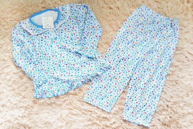 ชุดนอนเด็กหญิง ลายดอก เนื้อผ้าดี นิ่มมาก แขนสั้น-ขายาว งานไทย เกรด A (1-4ปี) - รูปที่ 4