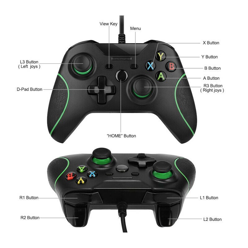 เกมแพด:Wired Controller For Xbox One Video Game JoyStick Mando For ...