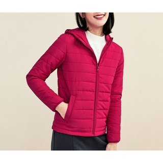 เสื้อแจ็คเก็ตกันหวาน มีฮู้ด Jackets Durable Plain Quilted Hooded แบรนด์ Giordano