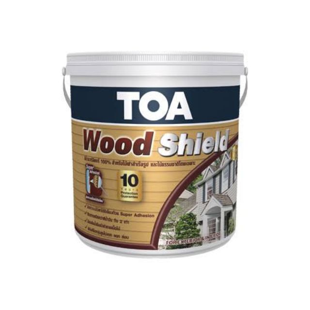 สีน้ำทาไม้จริง ทาไม้ฝา ทาไม้เทียม TOA Woodshield ทีโอเอ วู้ดชิลด์ ชนิดเนียน ขนาด 3.785 ลิตร