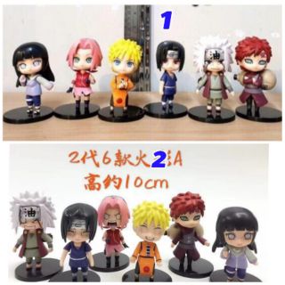 โมเดลนารูโตะ naruto เซ็ต 6 ตัว มีให้เลือก 2 แบบ