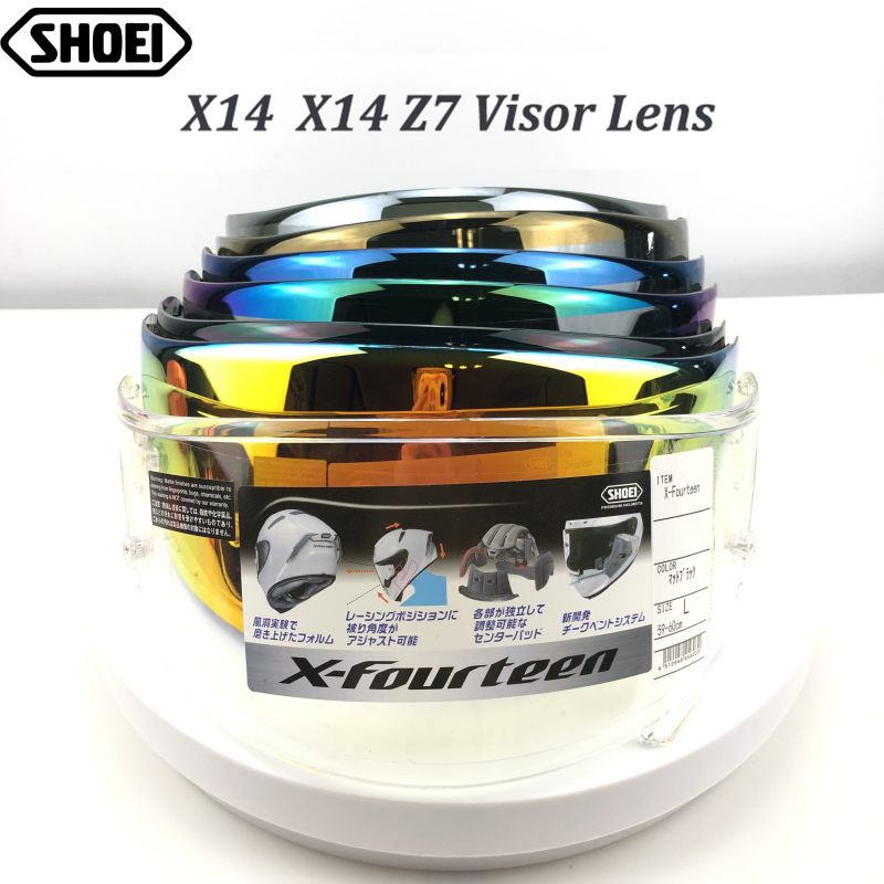 เลนส์หมวกกันน็อค แบบเต็ม สําหรับรถจักรยานยนต์ Shoei X14 X-14 Z7 Shoei X14 Visor Shoei X14