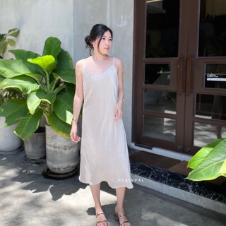 Honeycomb dress (2 colors) เดรสสายเดี่ยว #PPDX003 | Plainpal