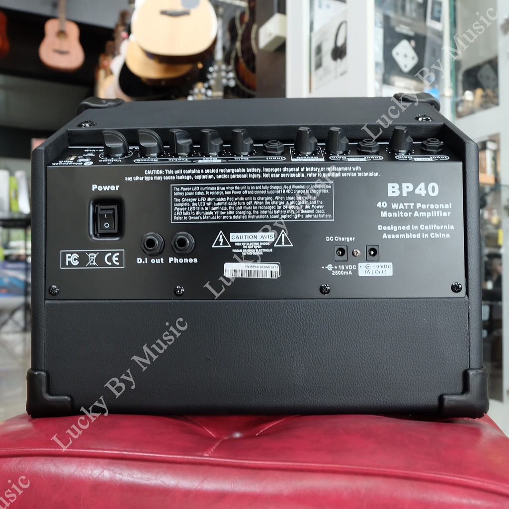 BP40 มีบลูทูธแอมป์กีต้าร์ มีแบตเตอรี่ในตัวใช้งานได้ต่อเนื่อง 6-8 ...
