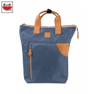 แตงโม (SUIKA) - กระเป๋าเป้ (DUO TOTE BAG)  สีฟ้าเดนิม (PR.B-65382)