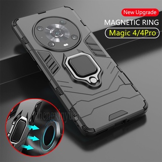 เคสโทรศัพท์มือถือ กันกระแทก พร้อมแหวนแม่เหล็ก สําหรับ Honor Magic 4 Pro 4Pro Magic4 3 Pro