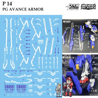 ดีคอลน้ำ [D.L. Darlin] P14 AVANCE ARMOR PG 1/60 Water Decal P 14