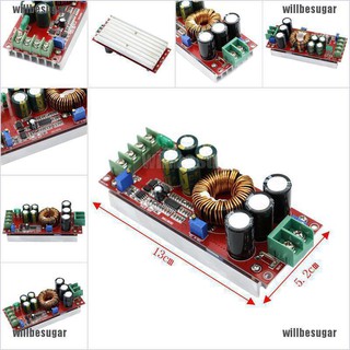 Willbesur โมดูลแปลง DC-DC 20A 1200W 8-60 V เป็น