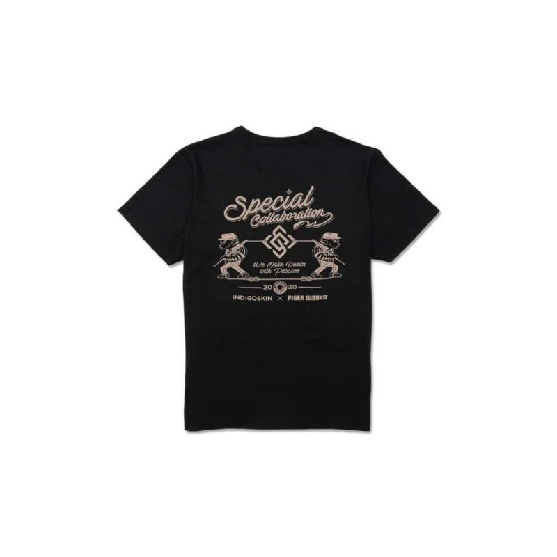 ราคาระเบิดNEW~ INDIGOSKIN X PIGER WORKS SPECIAL COLLECTION  เสื้อยืด รุ่นพิเศษ อินดิโก้ ร่วมกับ พิกเ