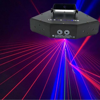 X6 LASER RGB DISCO LASER LIGHT  ไฟเลเซอร์ดิสโก้ ไฟดิสโก้ ไฟเธค ไฟปาตี้ กระพริบตามจังหวะเพลง