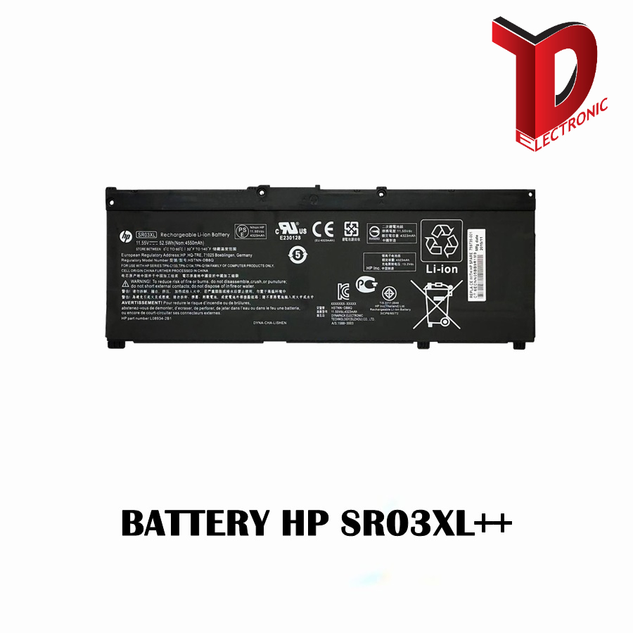 BATTERY HP SR03XL++ ของแท้  / แบตเตอรี่โน๊ตบุ๊คเอชพี แท้ (ORG)