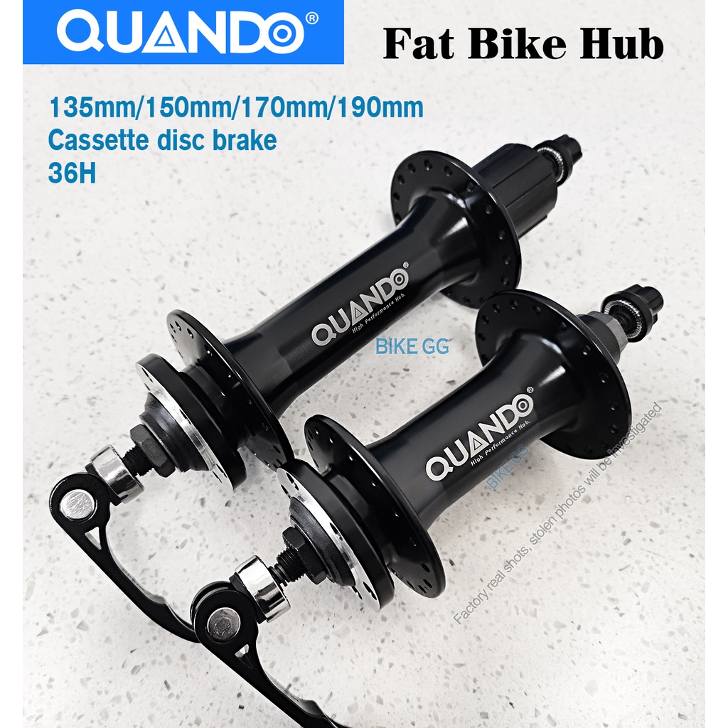 Original QUANDO Fat Bike cassette disc เบรค hub 36 หลุมชายหาด/หิมะ/กว้างยางจักรยาน hub SHIMANO 7-11S