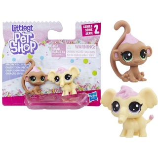 Littlest pet shop Special collection ลิงกับช้าง 🐘🐒