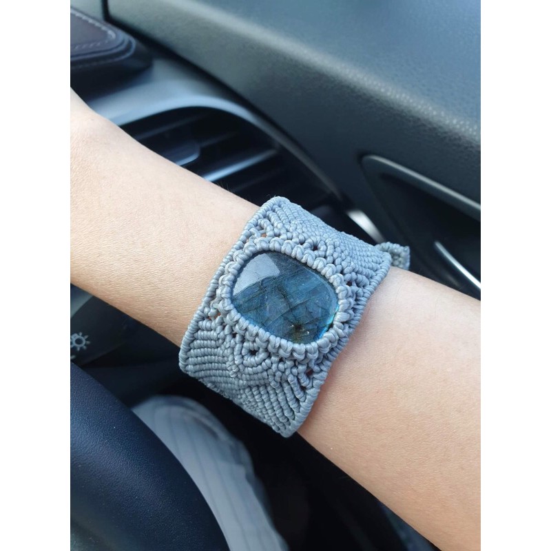 สร้อยข้อมือ handmade blue kyanite stone ธรรมชาติค่ะ