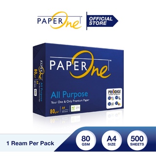 กระดาษถ่ายเอกสาร Paper One / A4 80 แกรม /500 แผ่น