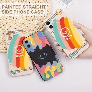 เคสโทรศัพท์มือถือ ลายอิโมจิหน้ายิ้ม สีรุ้ง สําหรับ Infinix HOT 10S 10 11s PLAY Tecno SPARK 7 6 Go Pro 9 PLAY SMART 4 5 NOTE 10 11 Pro Tecno Camon 17P 17 Pro