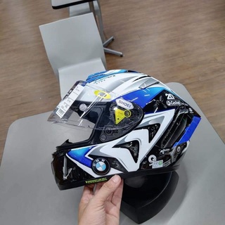 หมวกกันน็อคลาย BMW S1000RR shoei x14หมวกกันน็อคสีน้ำเงินขาว BMW S1000RRหมวกกันน็อคสำหรับรถ bigbike 46 marc marquez 93