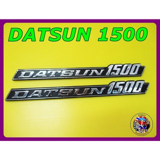 โลโก้ตัวหนังสือ - DATSUN 1500 Logo Badge Emblem Set  จำนวน 1 คู่